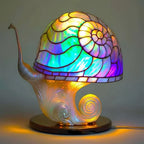 Table Lamp Handcrafted Colorful Glass Warm Ambient Light