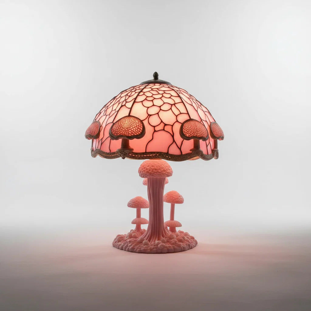 Table Lamp Handcrafted Colorful Glass Warm Ambient Light