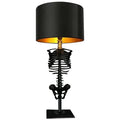 Table Lamp Handcrafted Gothic Skeleton Plug In