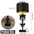 Table Lamp Handcrafted Gothic Skeleton Plug In