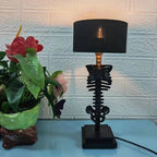 Table Lamp Handcrafted Gothic Skeleton Plug In