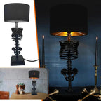 Table Lamp Handcrafted Gothic Skeleton Plug In