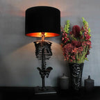 Table Lamp Handcrafted Gothic Skeleton Plug In