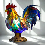 Table Lamp Handcrafted Mosaic Glass Warm Glow
