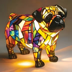 Table Lamp Handcrafted Mosaic Glass Warm Glow