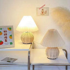 Table Lamp Handcrafted Rattan Warm Dimmable LED USB Powered