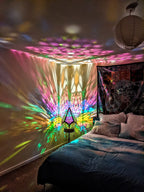Table Lamp Handmade Diamond Pattern USB LED