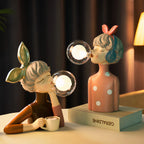 Table Lamp Handmade Resin & Glass USB Powered