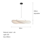 Table Lamp Handmade Silk Wave Remote Dimming