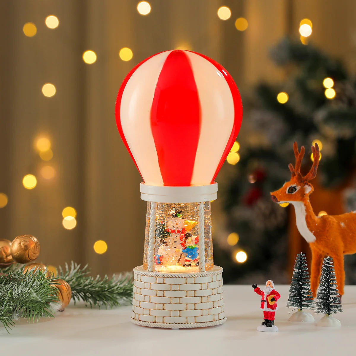 Table Lamp Hot Air Balloon LED Plug-In