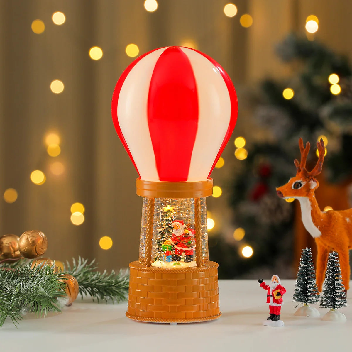 Table Lamp Hot Air Balloon LED Plug-In