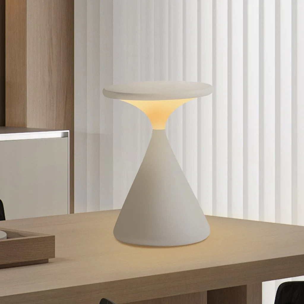 Table Lamp Hourglass Dimmable LED & Rechargeable Battery