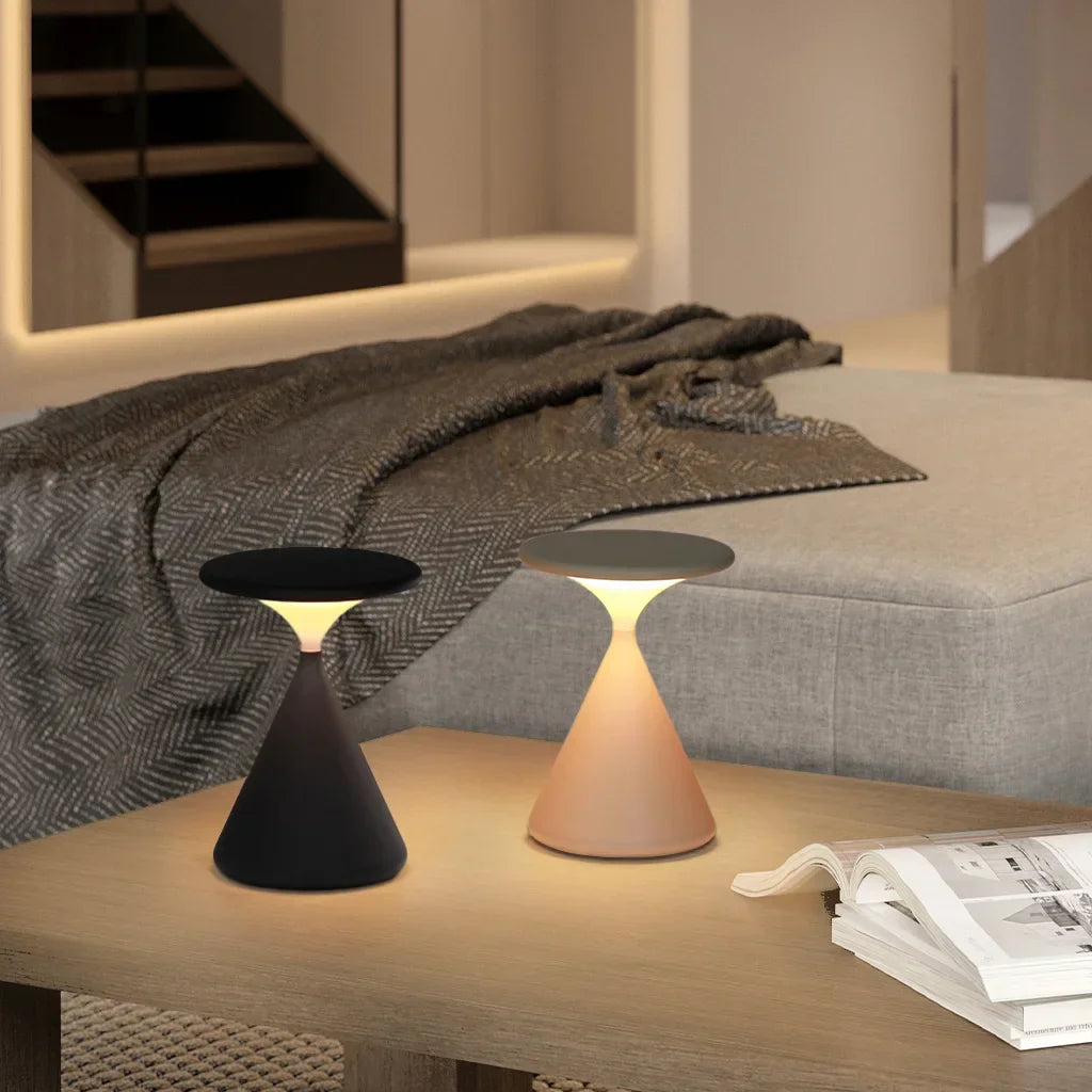 Table Lamp Hourglass Rechargeable Ambient LED