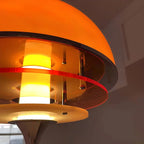 Table Lamp Integrated LED 3000K Glass Dome & Acrylic Discs