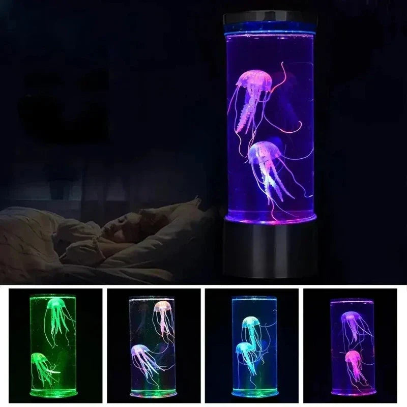 Table Lamp Jellyfish Color-Changing USB Powered