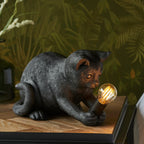 Table Lamp Kitten-Shaped Resin Inline Switch