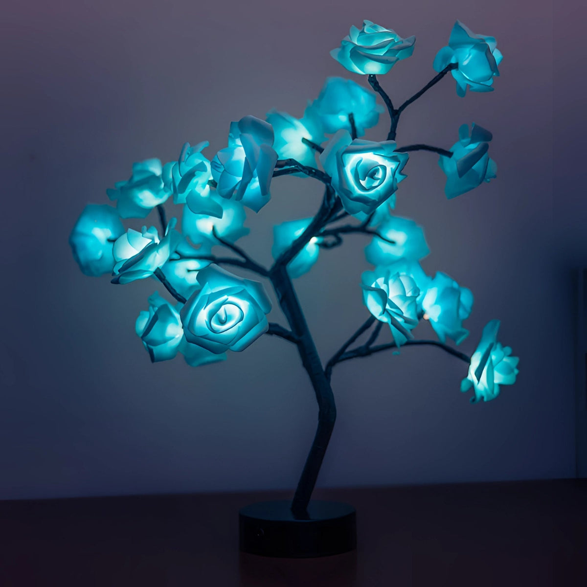 Table Lamp LED Rose Acrylic Shade Warm Glow