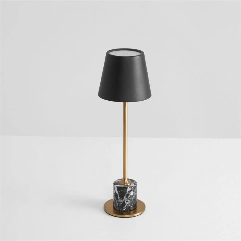 Table Lamp Marble Base USB Rechargeable Touch Control