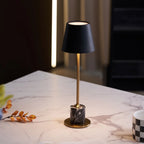 Table Lamp Marble Base USB Rechargeable Touch Control