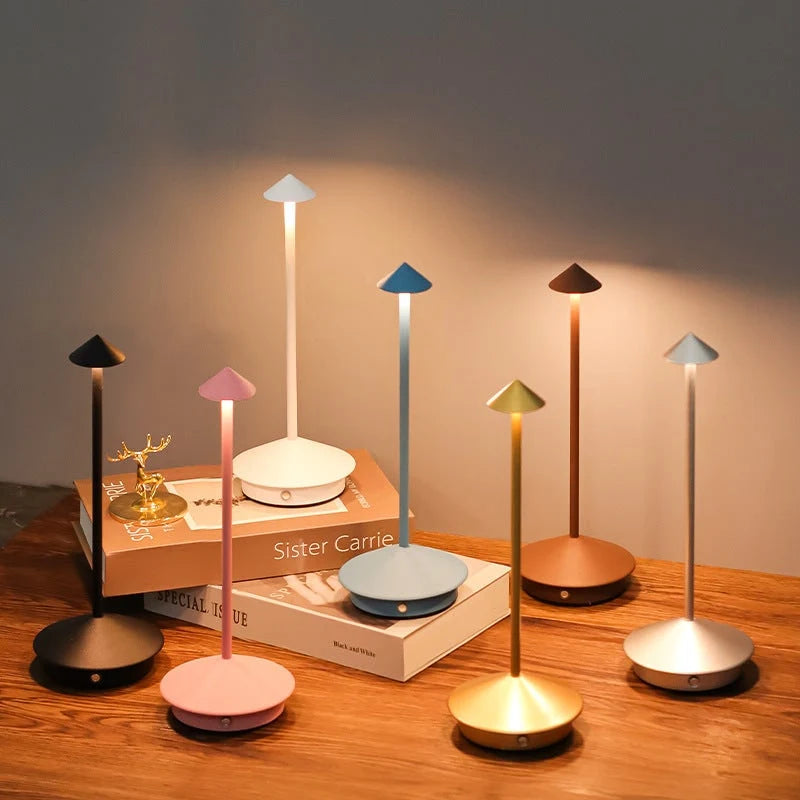 Table Lamp Minimalist Wireless USB Rechargeable