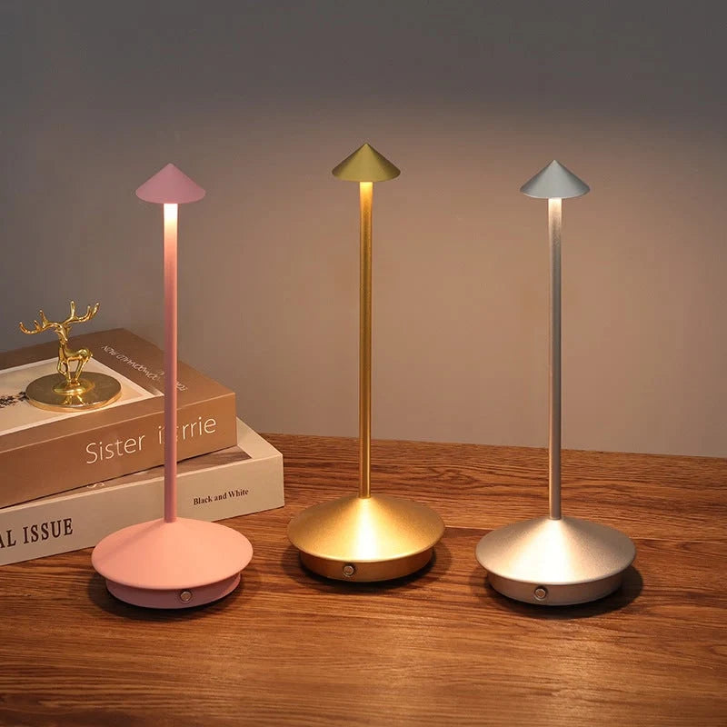 Table Lamp Minimalist Wireless USB Rechargeable