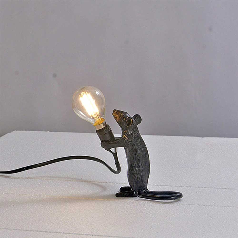 Table Lamp Mouse-Shaped Resin Ambient Lighting