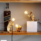 Table Lamp Mouse-Shaped Resin LED