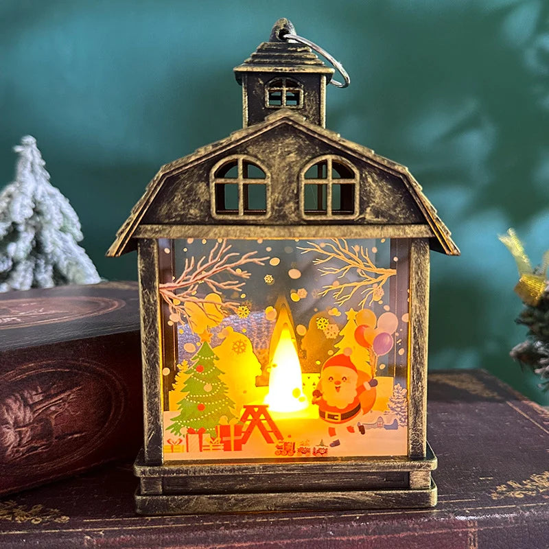 Table Lamp Moving Figures Warm White LED