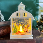 Table Lamp Moving Figures Warm White LED