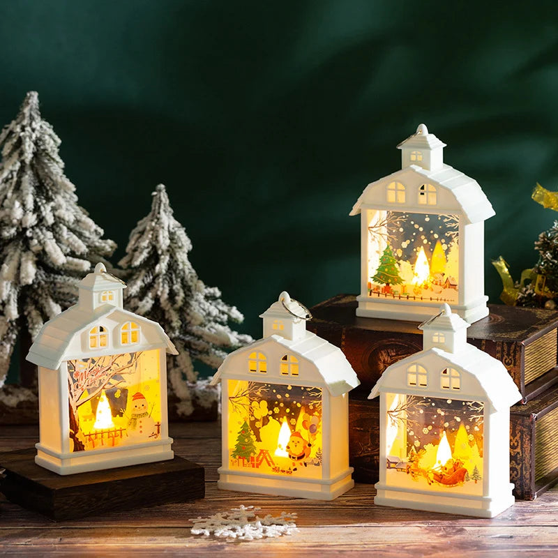 Table Lamp Moving Figures Warm White LED
