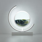 Table Lamp Moving Sand Landscape & Warm LED