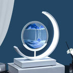 Table Lamp Moving Sand Landscape & Warm LED