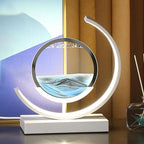 Table Lamp Moving Sand Landscape & Warm LED
