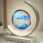 Table Lamp Moving Sand Landscape & Warm LED