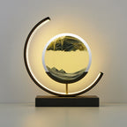 Table Lamp Moving Sand Landscape & Warm LED