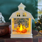 Table Lamp Moving Winter Scene & Warm White LED