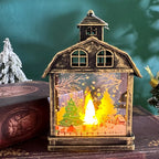 Table Lamp Moving Winter Scene & Warm White LED