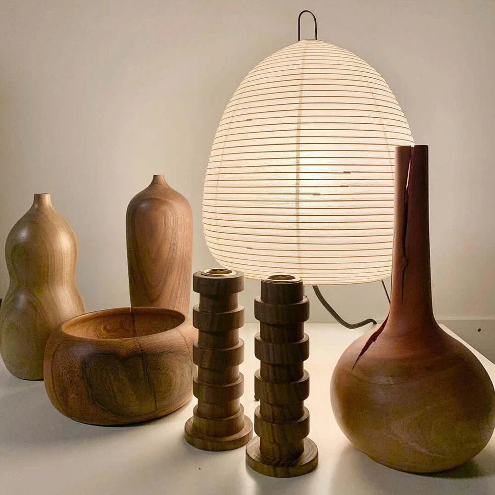 Table Lamp Mulberry Paper Soft Ambient Light