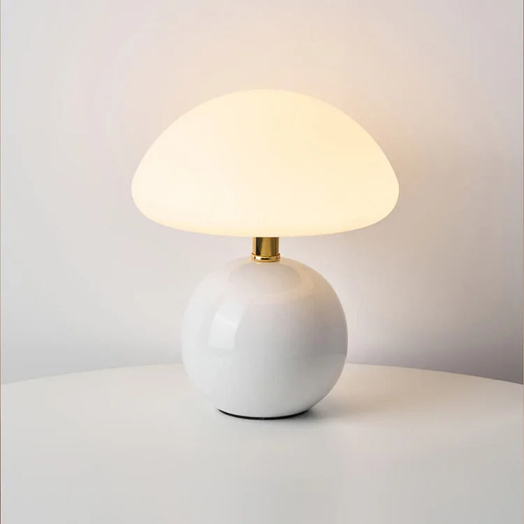 Table Lamp Mushroom Ceramic LED Three Temperature Settings