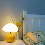 Table Lamp Mushroom Glass Integrated LED 3 Light Modes