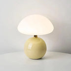 Table Lamp Mushroom Glass Integrated LED 3 Light Modes