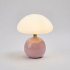 Table Lamp Mushroom Glass Integrated LED 3 Light Modes