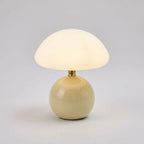 Table Lamp Mushroom Glass Integrated LED 3 Light Modes
