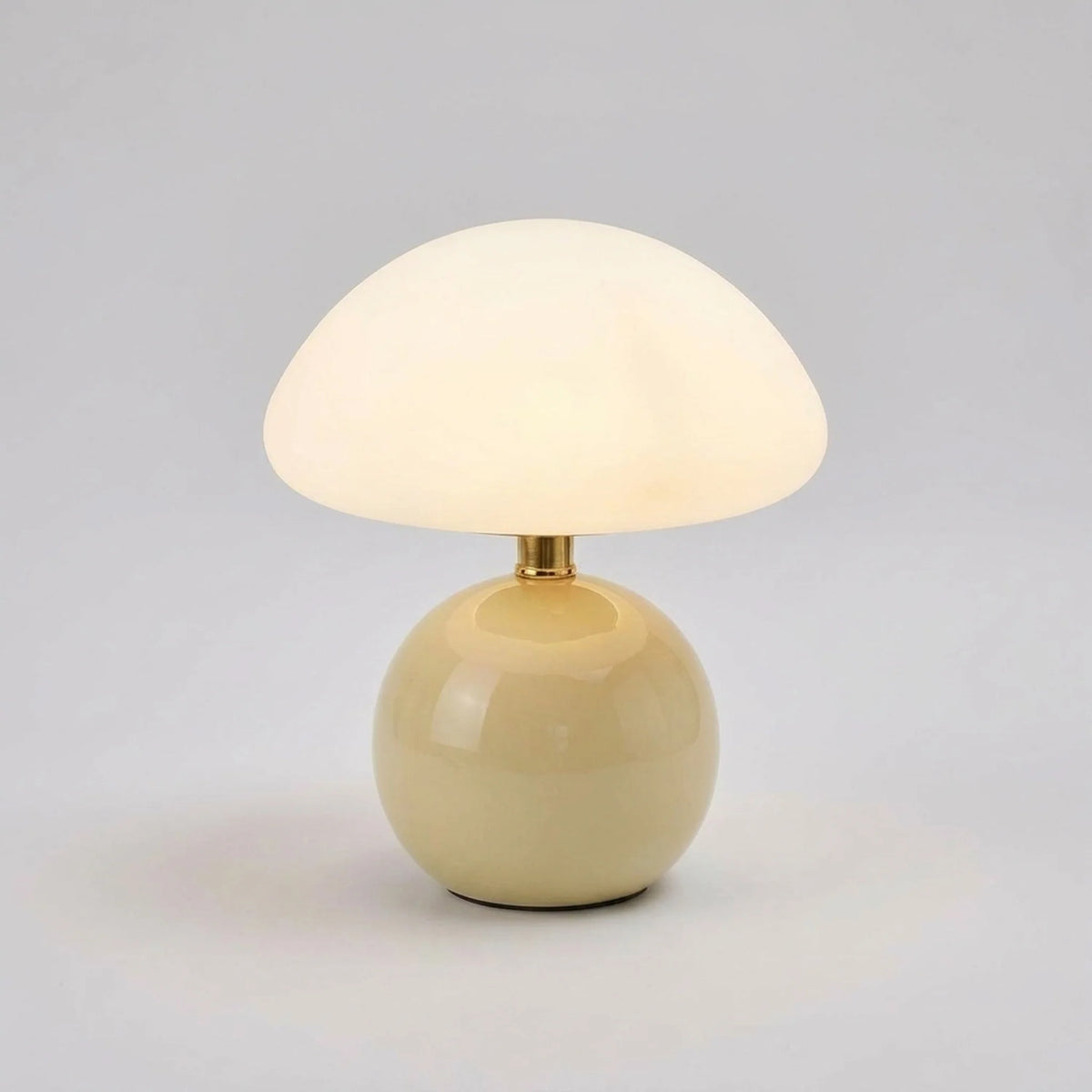 Table Lamp Mushroom Glass Integrated LED 3 Light Modes