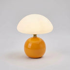 Table Lamp Mushroom Glass Integrated LED 3 Light Modes