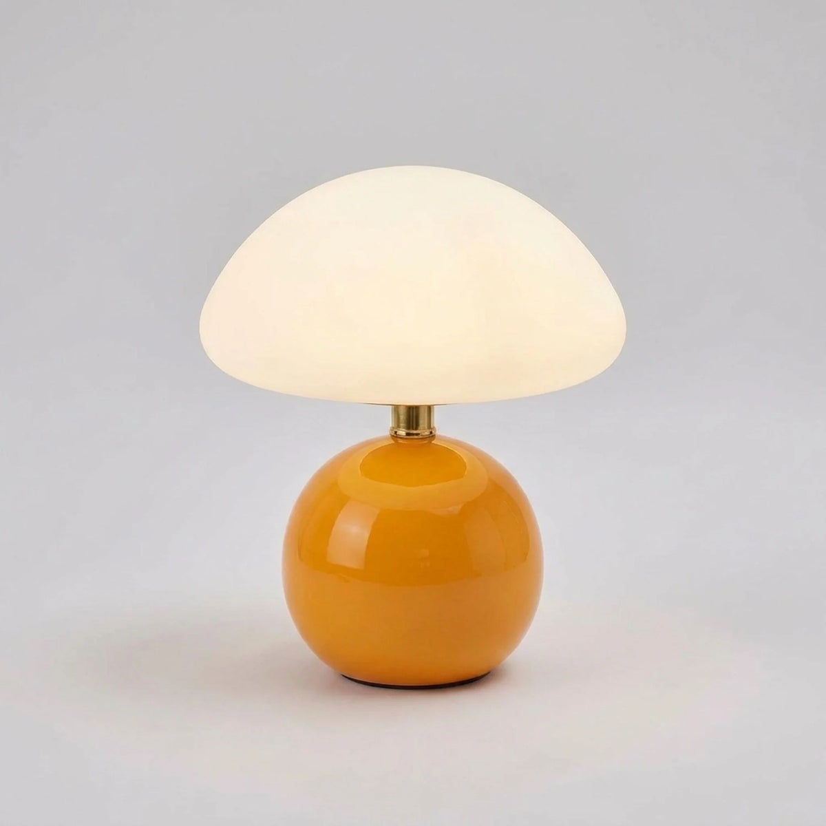 Table Lamp Mushroom Glass Integrated LED 3 Light Modes