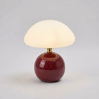 Table Lamp Mushroom Glass Integrated LED 3 Light Modes