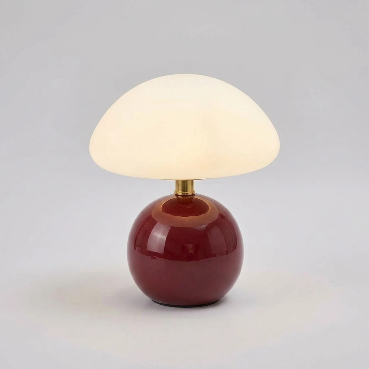 Table Lamp Mushroom Glass Integrated LED 3 Light Modes