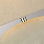 Table Lamp Oval Ceramic Base Cream Fabric Shade