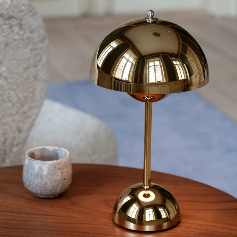 Table Lamp Petal Design Stepless Dimmable LED